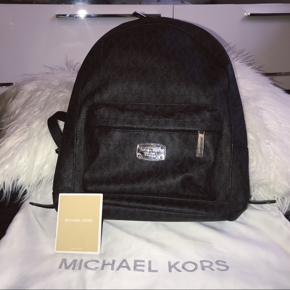 Classic black Michael Kors backpack